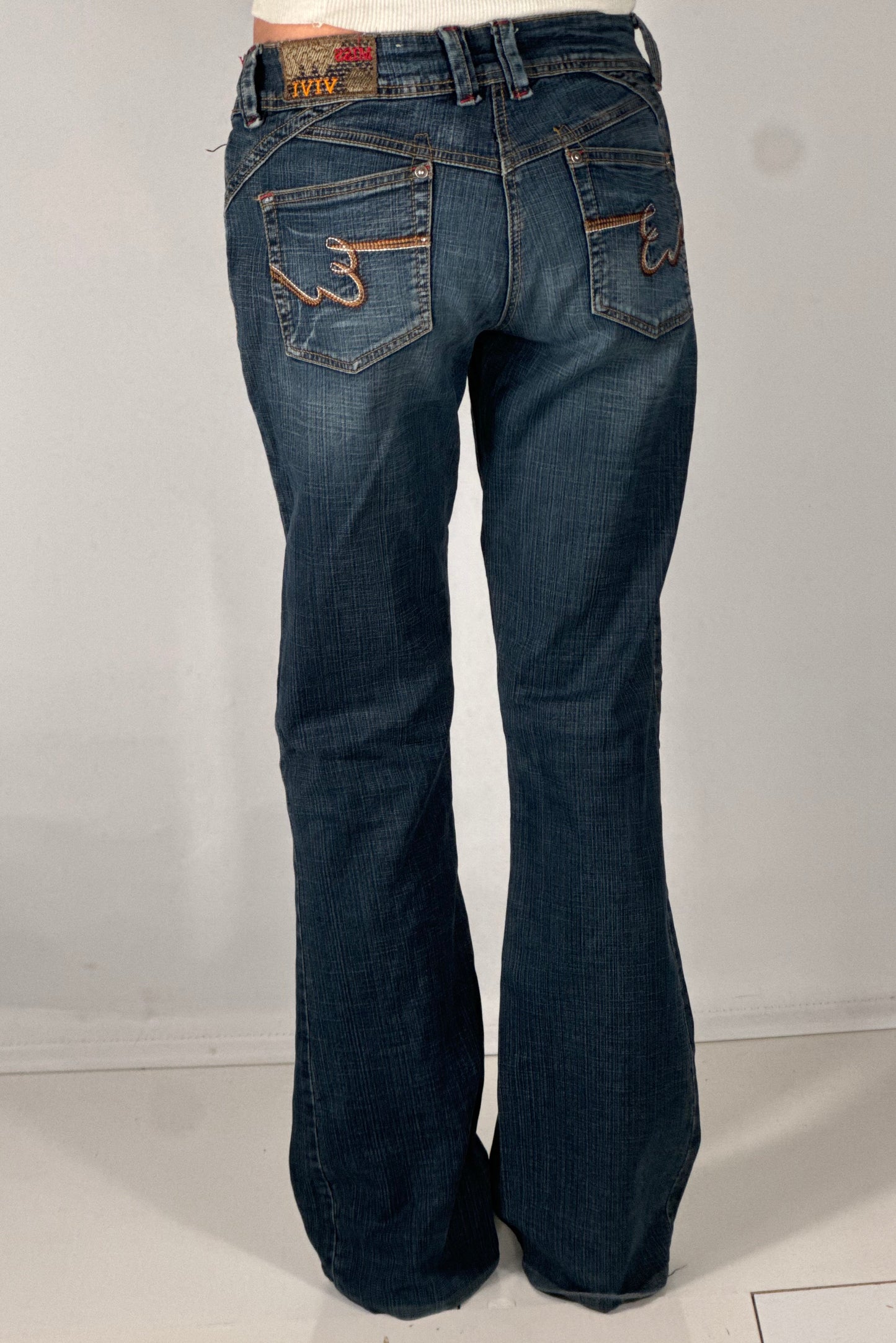 Lavtaljede jeans str: S