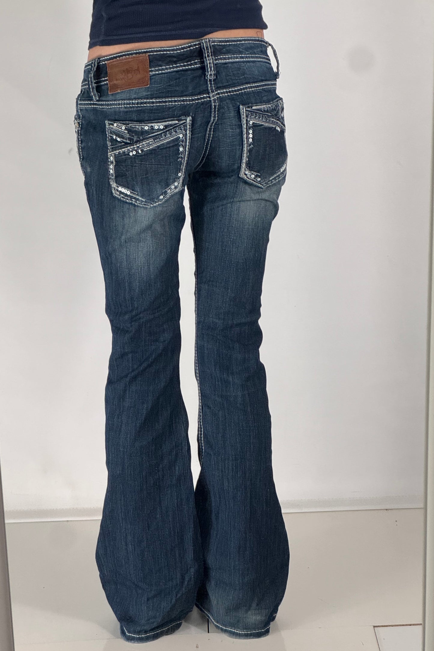 Lågmidjade jeans stl: S