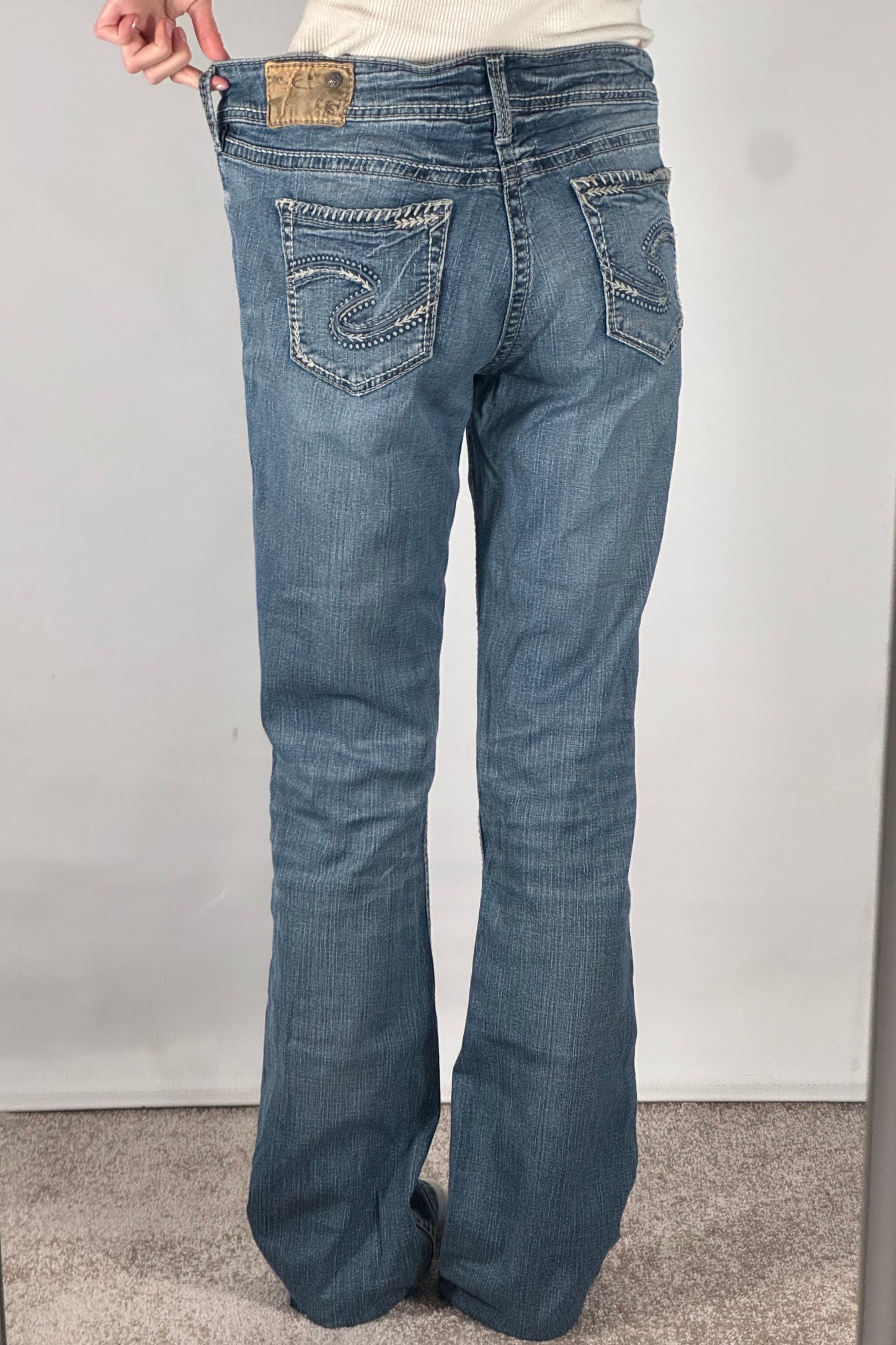 Lågmidjade jeans stl: M