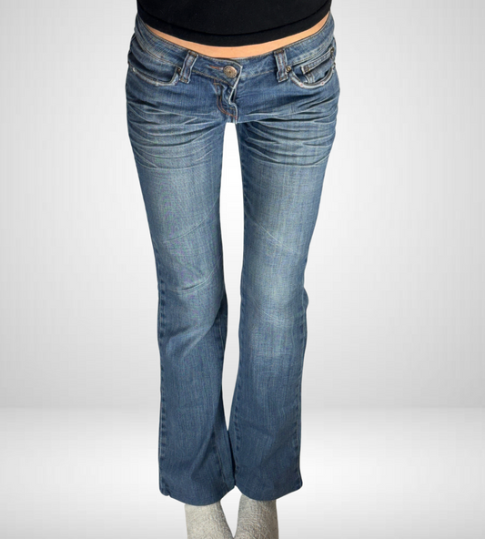 Lågmidjade jeans–stl: XS