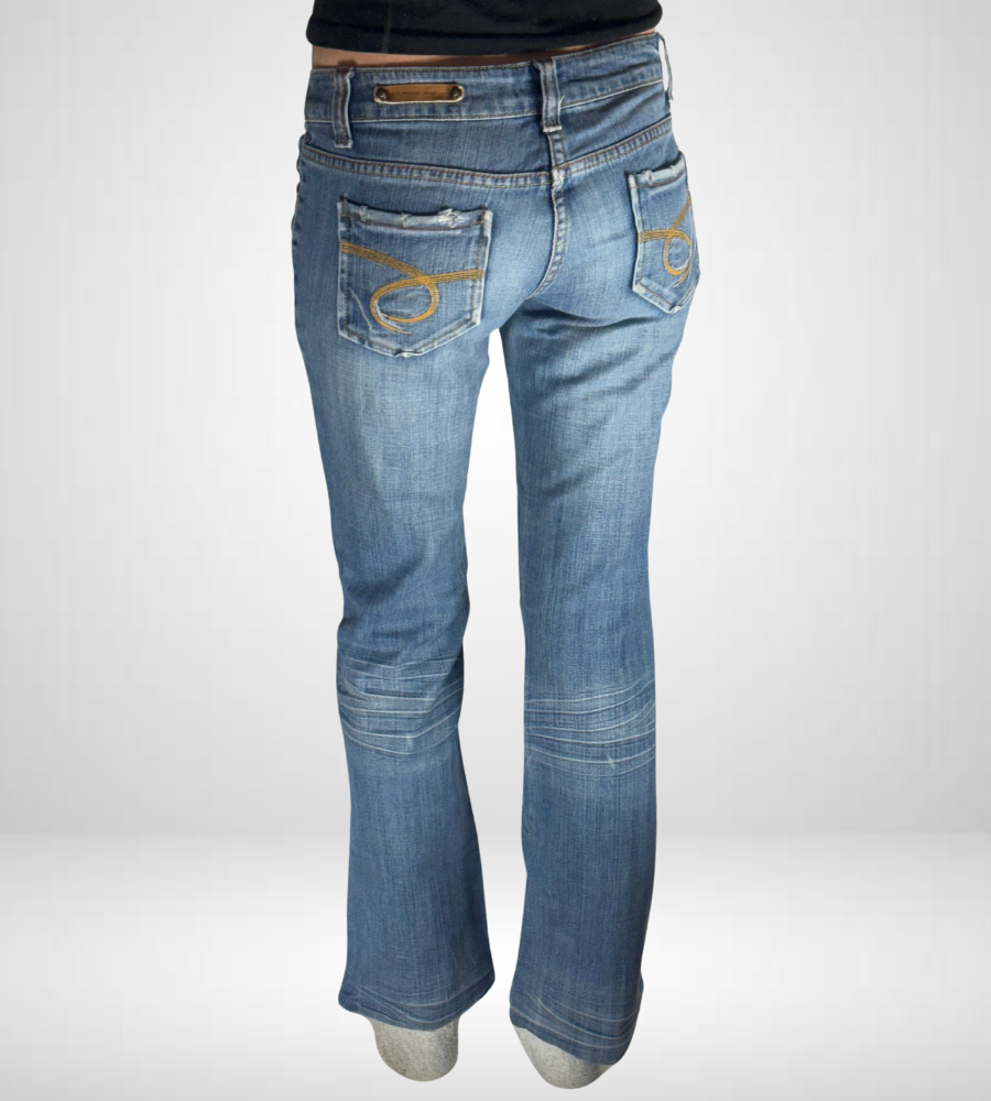 Lågmidjade jeans–stl: XS