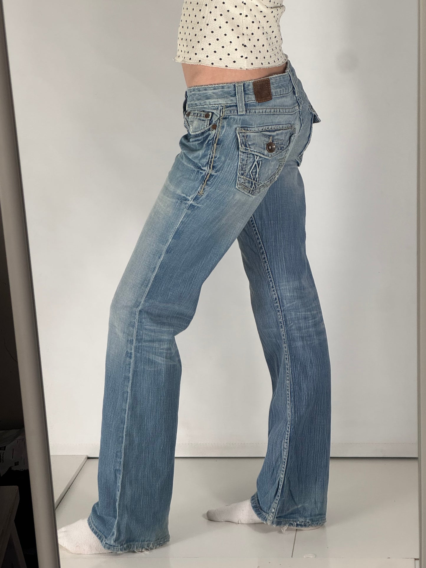 Lågmidjade jeans stl: S