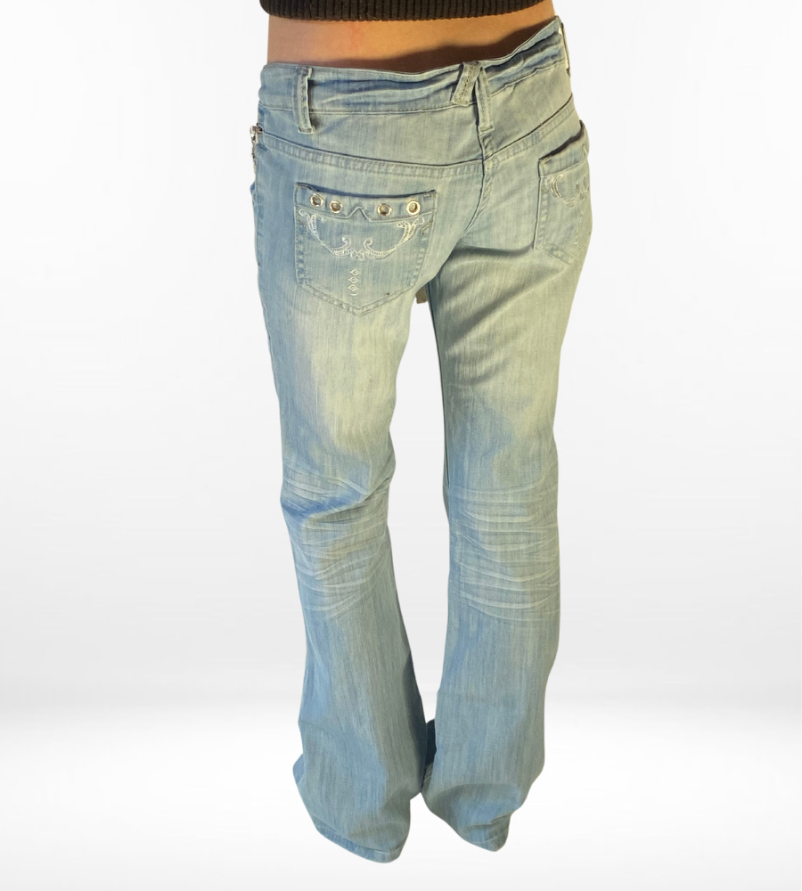 Lågmidjade jeans – S